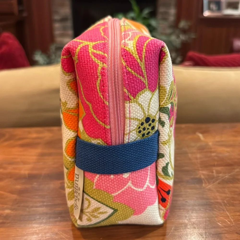 NWOT Spartina 449 Women’s Floral Large Cosmetic Bag Accessory Storage Travel NEW